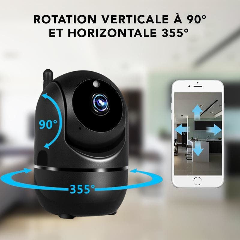 Caméra de Surveillance Ip Wifi Full Hd Intérieure Rotative