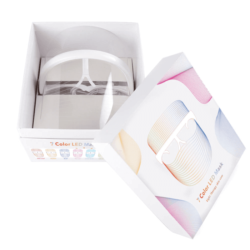 Masque de Luminothérapie Visage Led 7 Couleurs Rechargeable