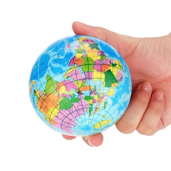 Balle Anti-stress en Mousse Globe Terrestre | Lilikdo