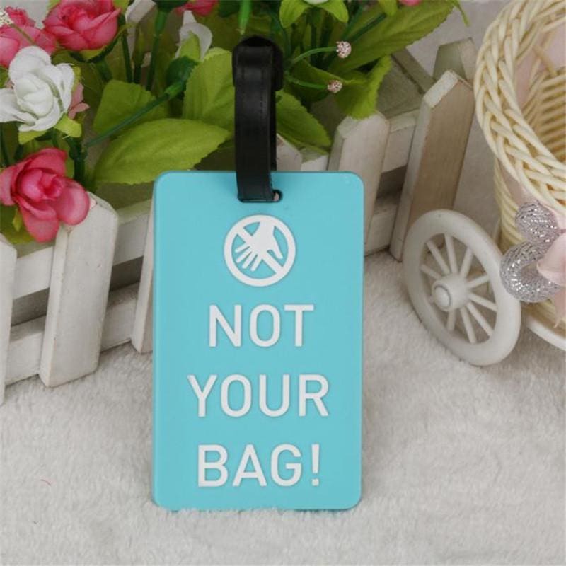 Étiquette de Bagage Funny Message en Gel Silice | Lilikdo