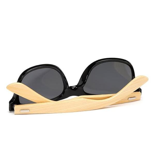 Lunettes de Soleil Wayfarer en Bambou avec Verres Polarisés