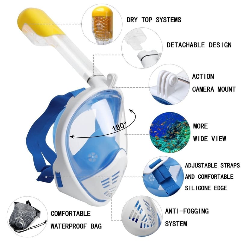 Masque de Snorkeling en Surface Easybreath Anti-buée