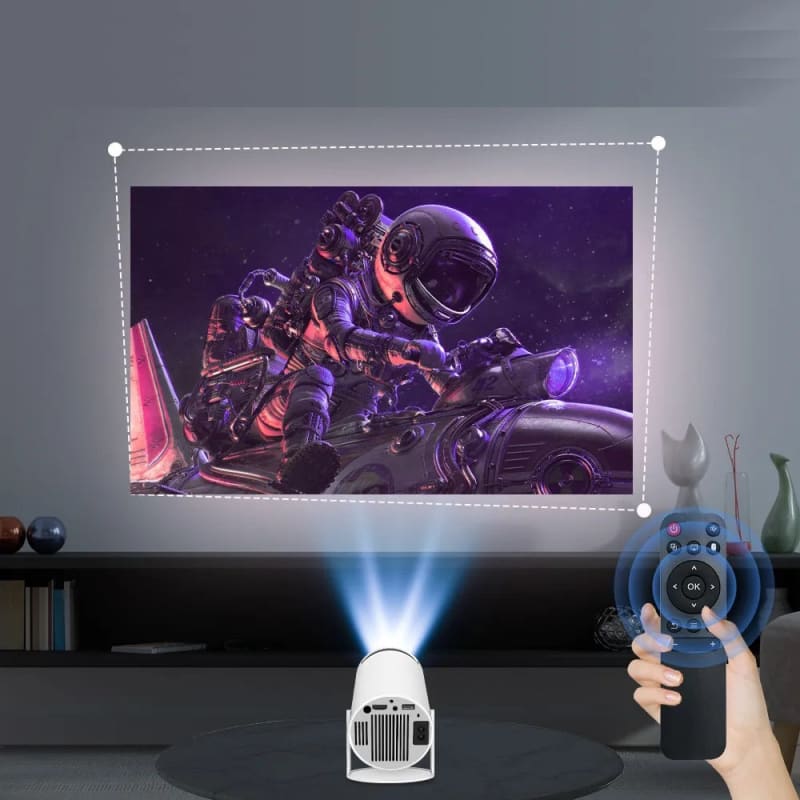 AUN-Pantalla de proyector de 180 pulgadas, pantalla grande de