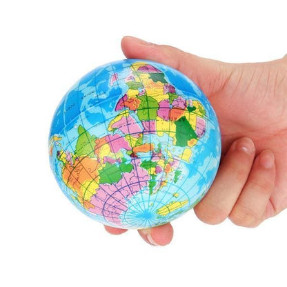 Balle Anti-stress en Mousse Globe Terrestre | Lilikdo