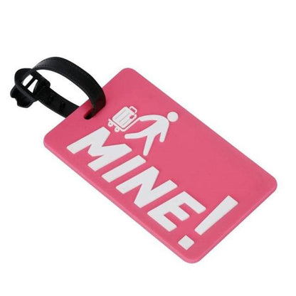 Étiquette de Bagage Funny Message en Gel Silice Mandarine