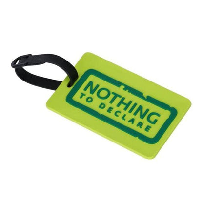 Étiquette de Bagage Funny Message en Gel Silice Vert