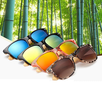 Lunettes de Soleil Wayfarer en Bambou avec Verres Polarisés