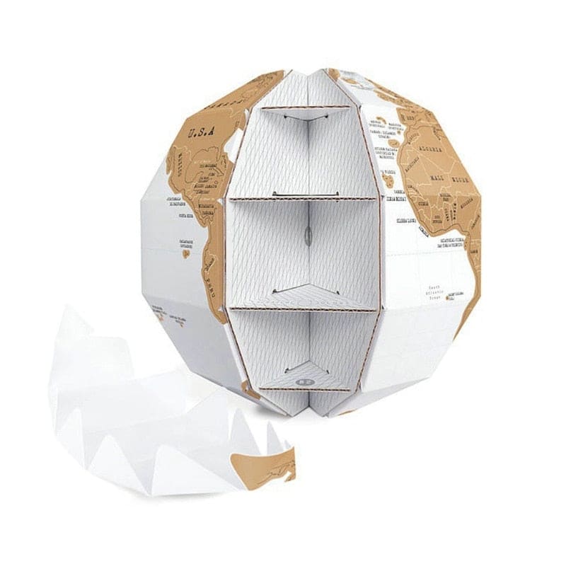 Scratch Globe - Terrestre 3d à Gratter | Lilikdo
