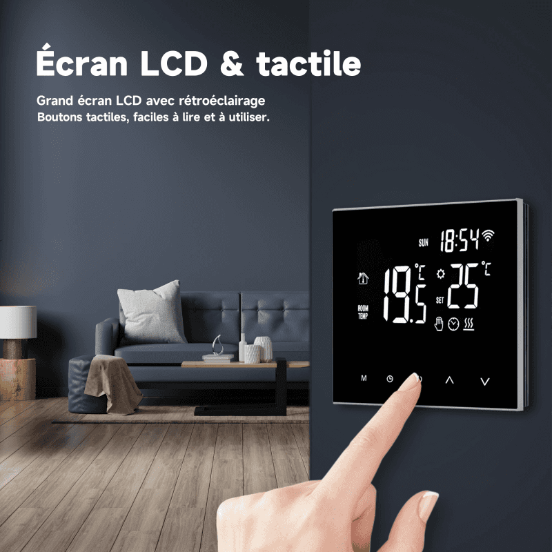 Thermostat Programmable Connecté Wi - fi à Ecran Lcd